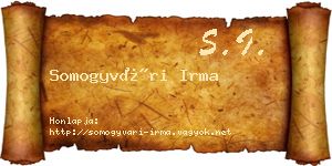 Somogyvári Irma névjegykártya